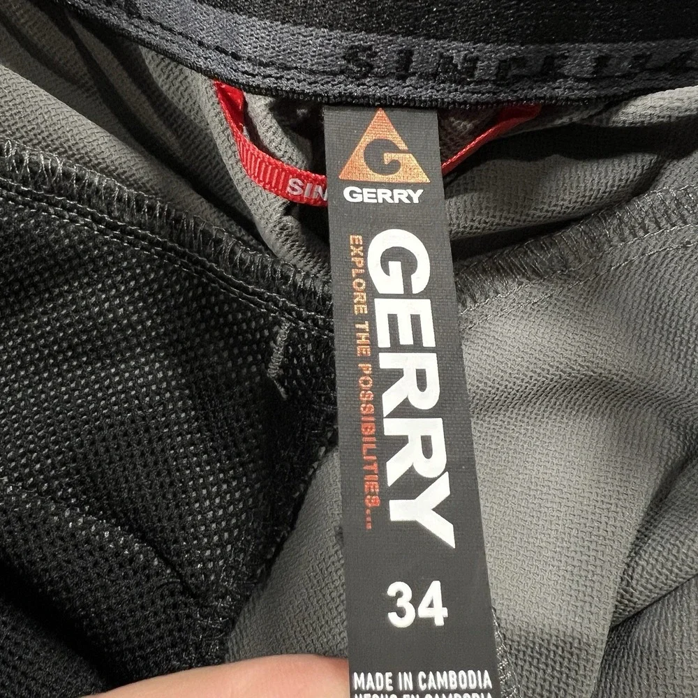 Gerry Shorts Mens 34 Gray Performance 9